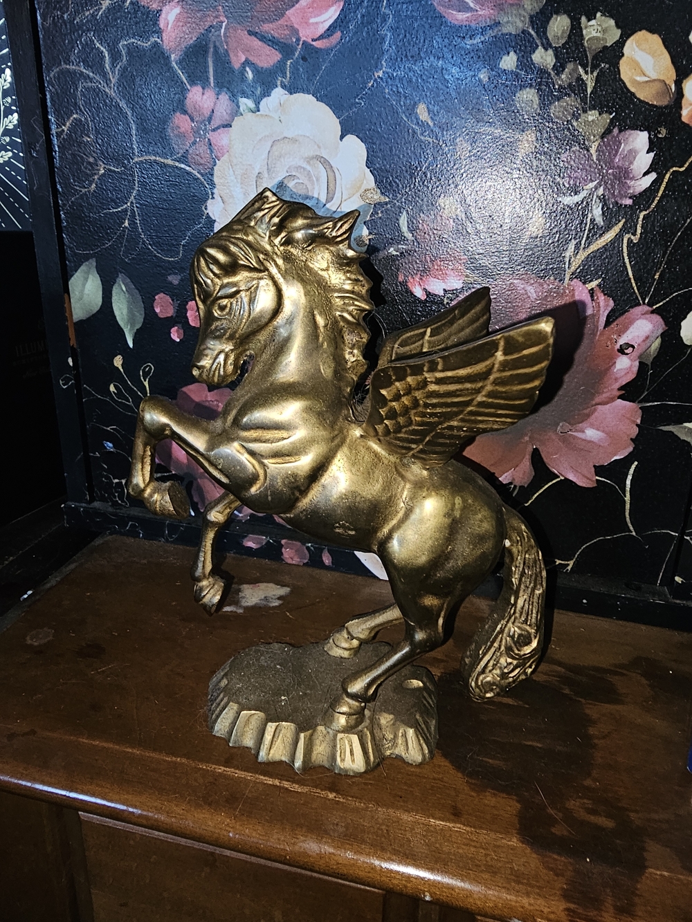 Brass Pegasus Statue Decorative Home Art